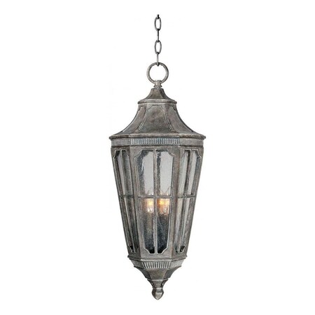 Maxim Three Light Sienna Seedy Glass Hanging Lantern 40157CDSE